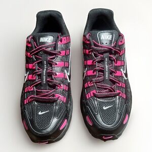 Kids Nike P-6000 GS Black Pink Silver HV5064-600 Sneaker Shoe Trainer